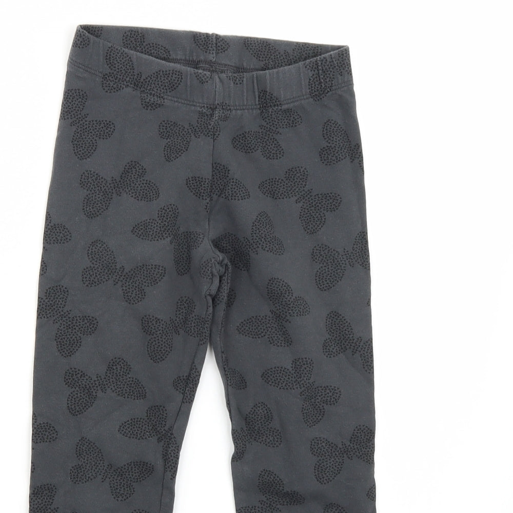 H&M Girls Grey   Jegging Trousers Size 8 Years