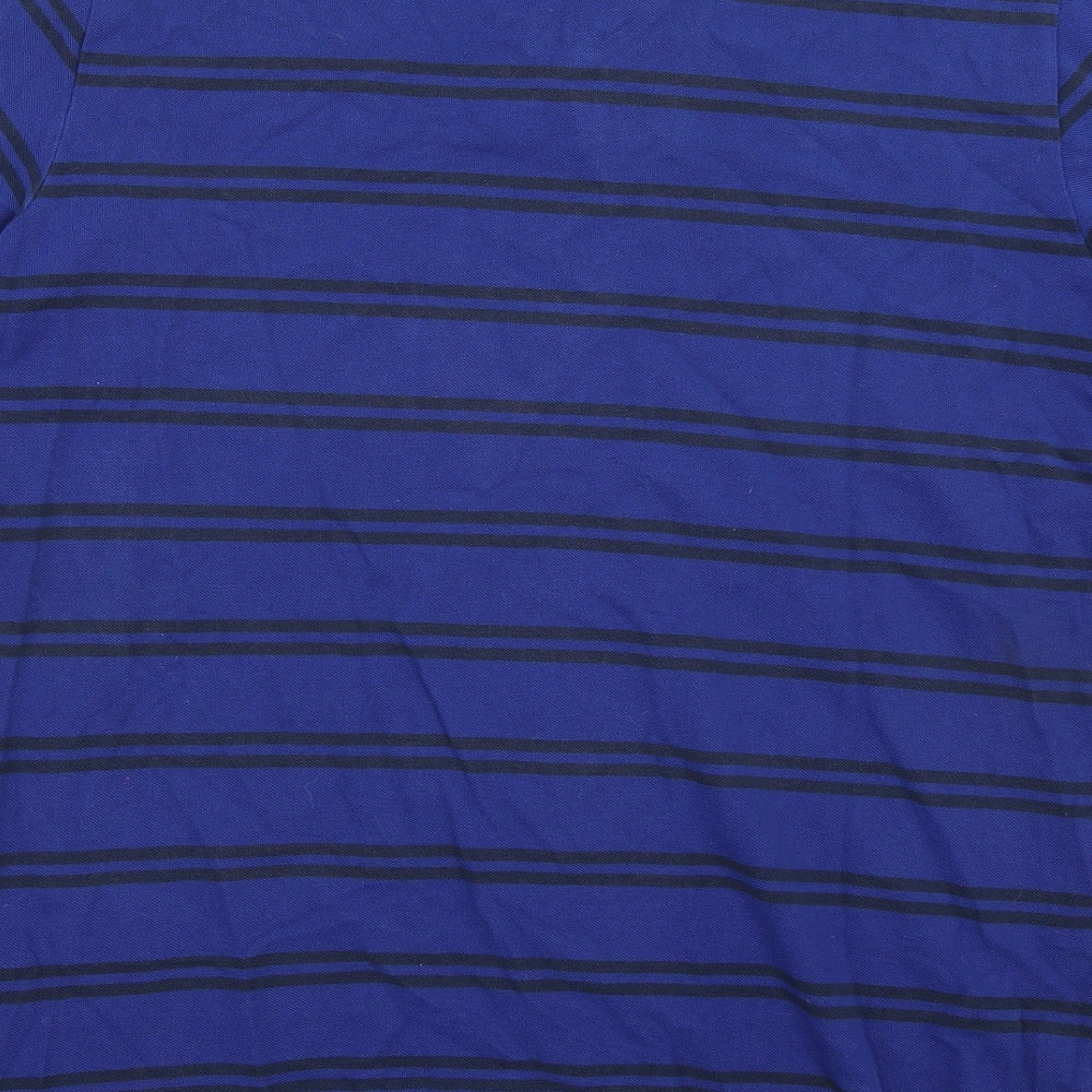 Polo Ralph Lauren Mens Blue Striped   Polo Size 2XL