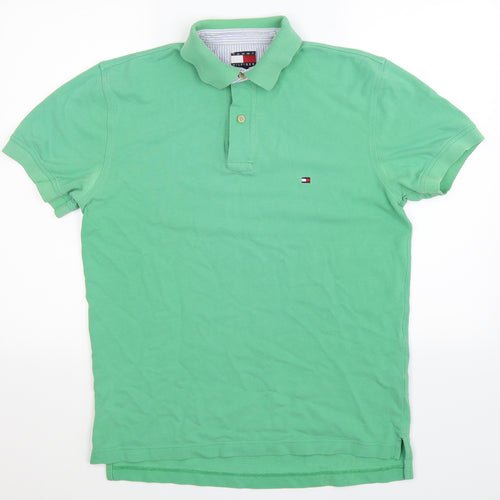 Tommy Hilfiger Mens Green    Polo Size M