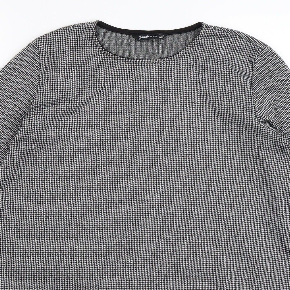 Stradivarius Womens Multicoloured Houndstooth  Jumper Dress  Size M