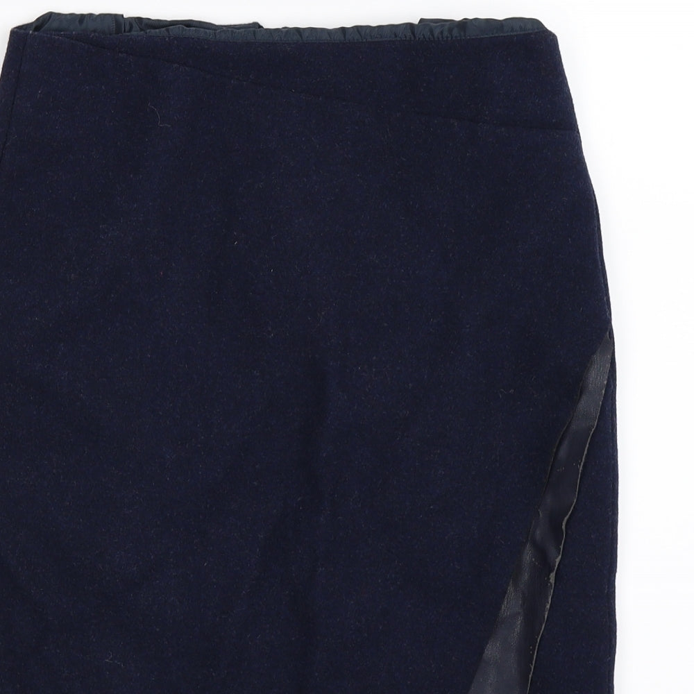 Zara Womens Blue   Straight & Pencil Skirt Size S
