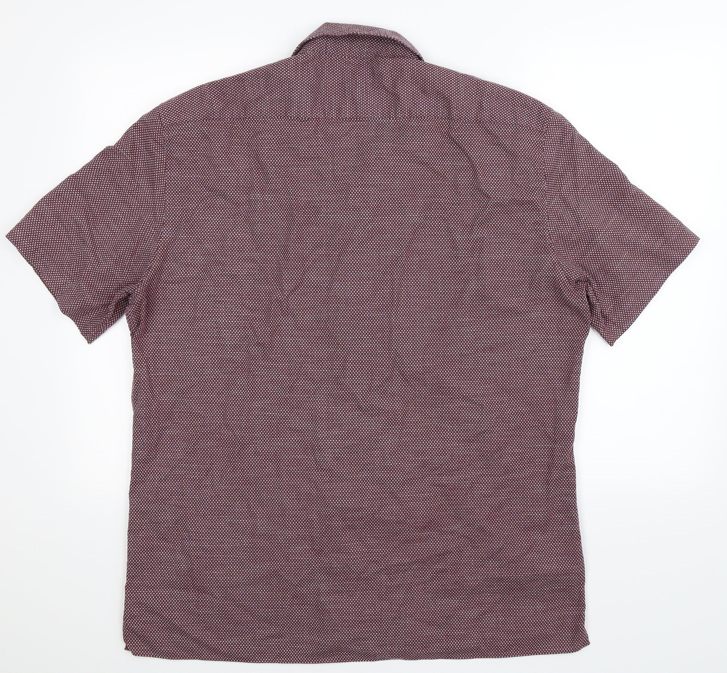 Marks and Spencer Mens Brown    Button-Up Size XL