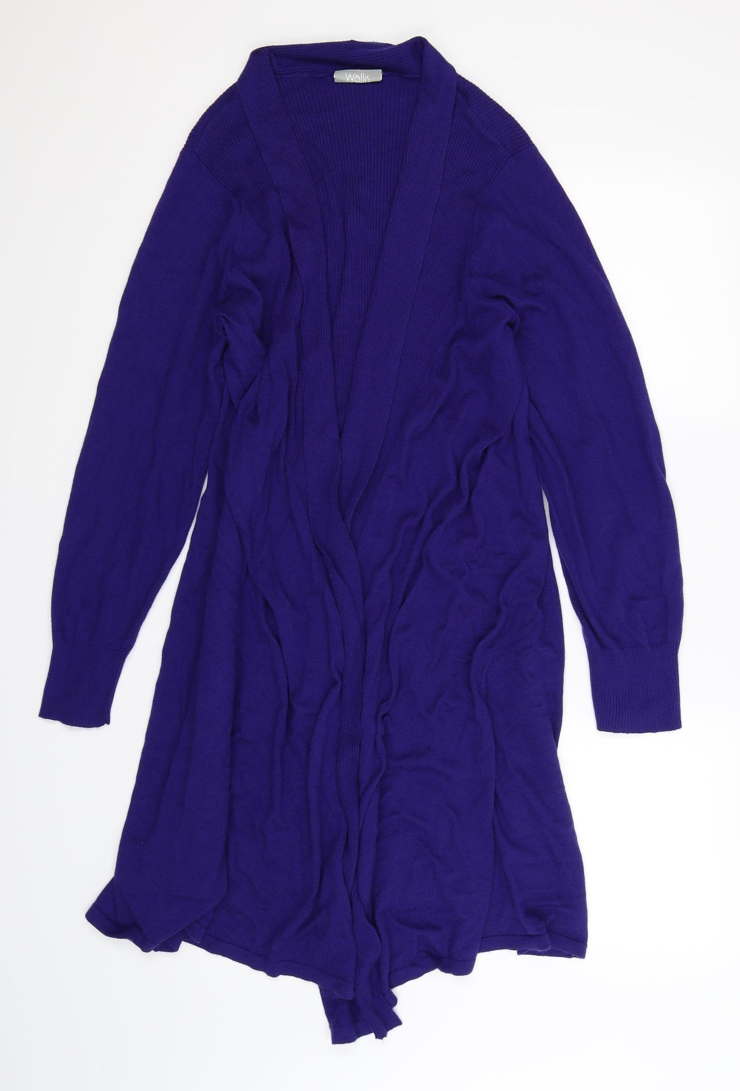 Wallis Womens Blue  Knit Cardigan Jumper Size XL