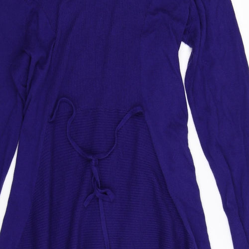 Wallis Womens Blue  Knit Cardigan Jumper Size XL