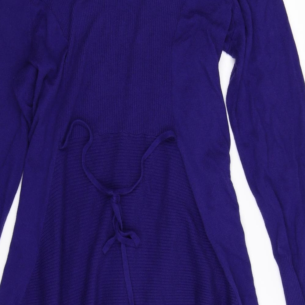 Wallis Womens Blue  Knit Cardigan Jumper Size XL