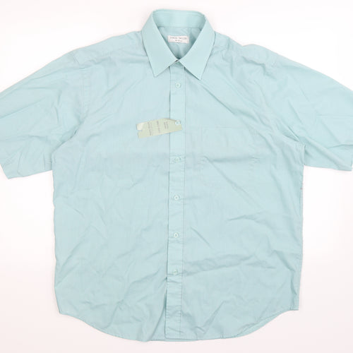 Simon Taylor Mens Green    Dress Shirt Size 16