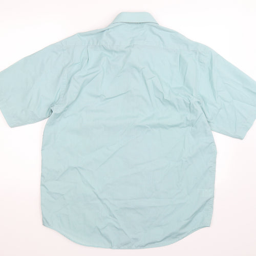 Simon Taylor Mens Green    Dress Shirt Size 16