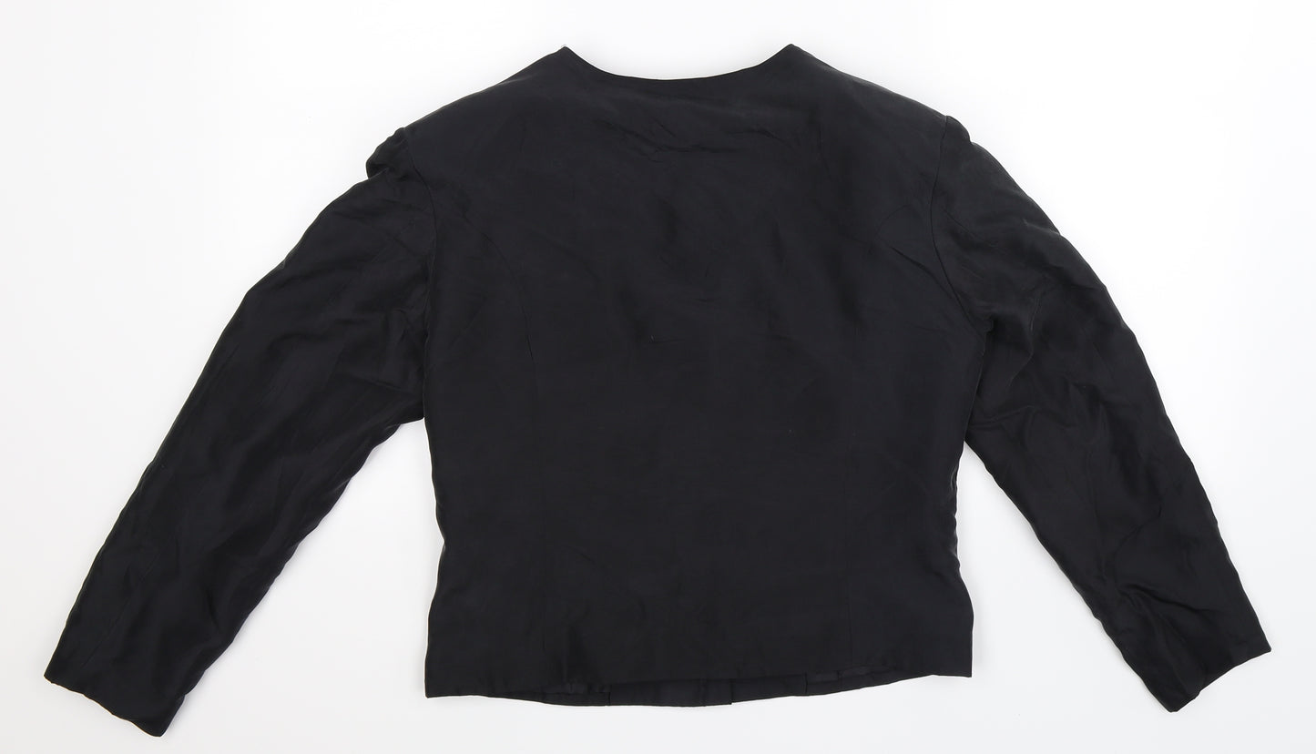 Tie Rack Womens Black   Jacket Blazer Size S