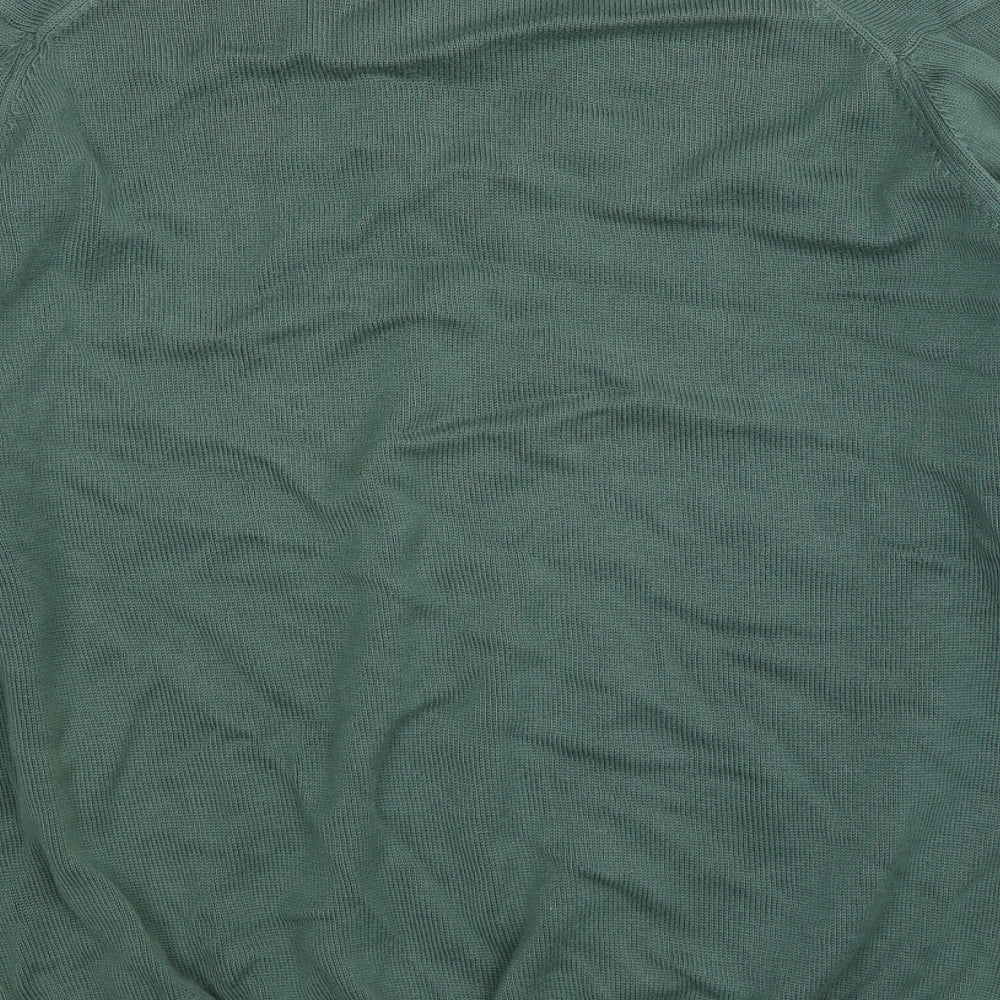 St Michael Mens Green  Knit Pullover Jumper Size L