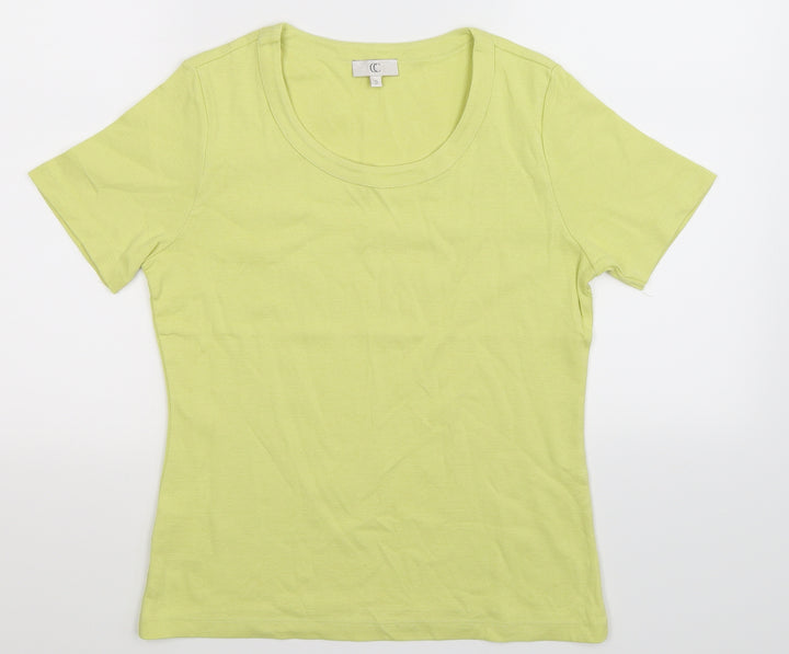 CC Womens Green Basic T-Shirt Size S