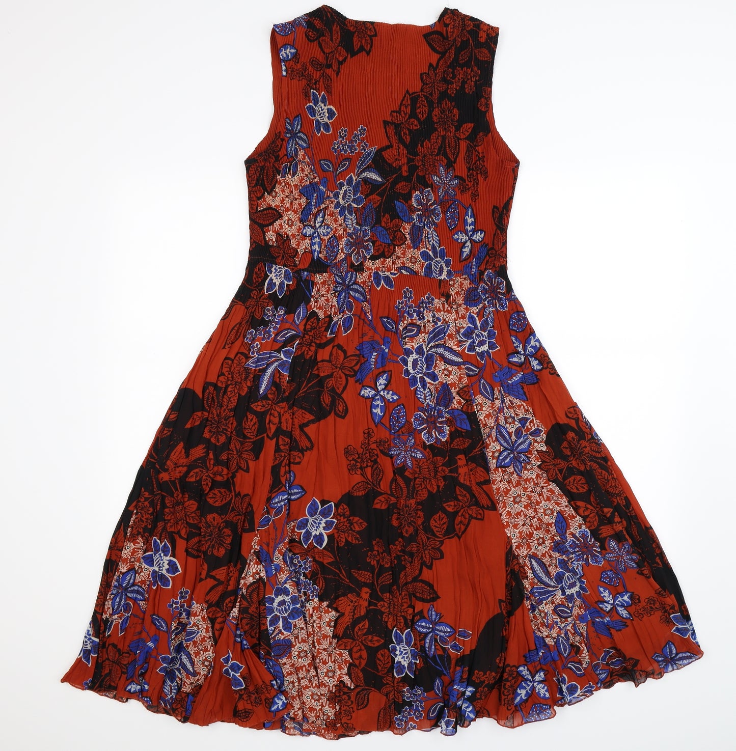 EAST Womens Brown Floral  Fit & Flare  Size 12