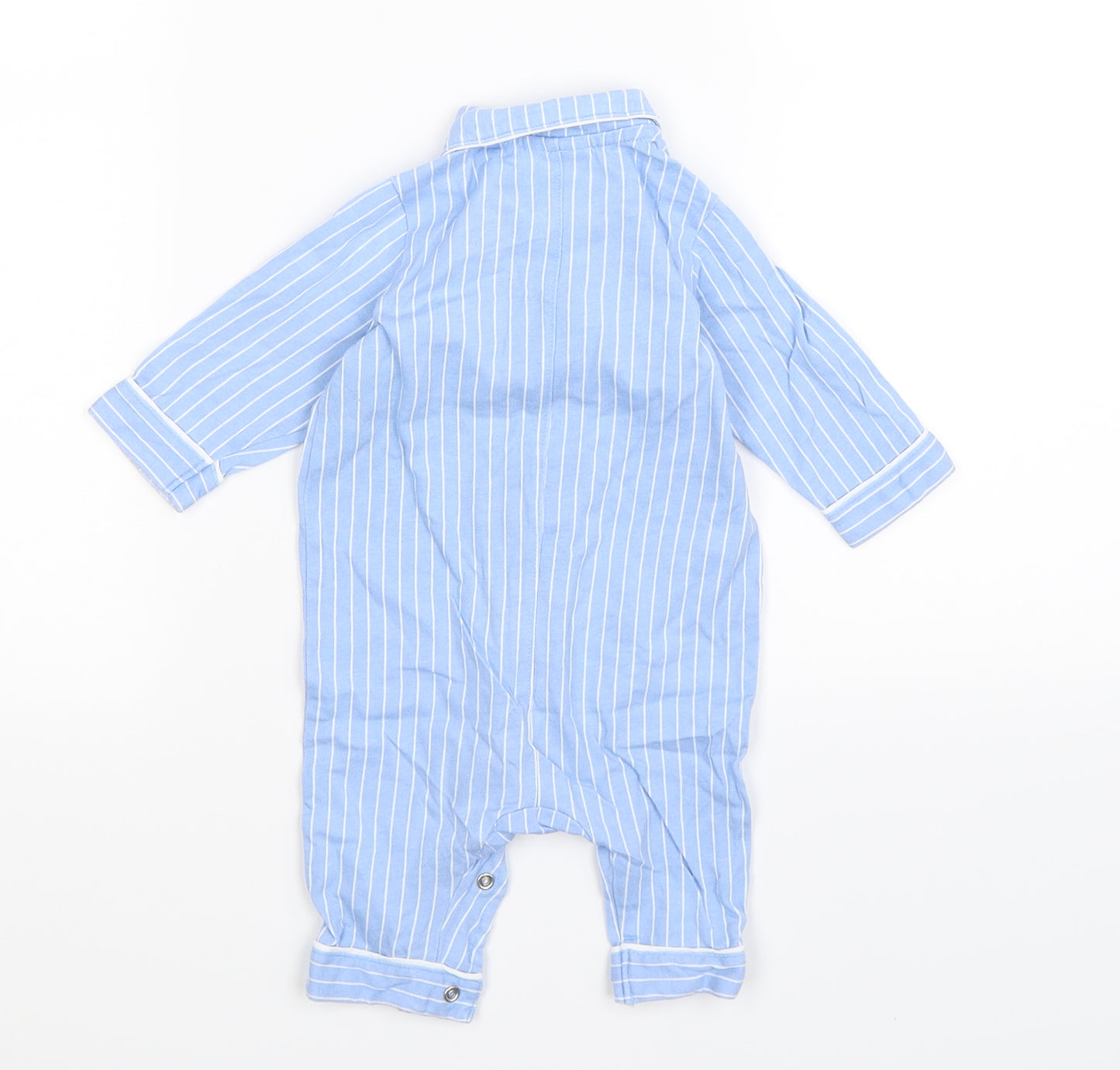H&M Baby Blue Striped  Babygrow One-Piece Size 0-3 Months