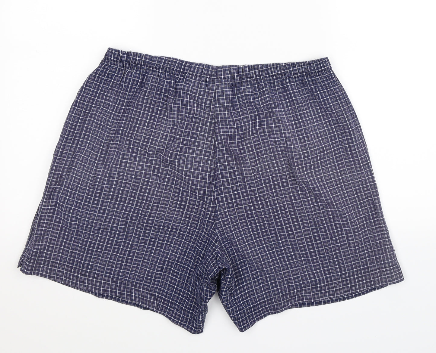 Nike Mens Blue Check  Bermuda Shorts Size M
