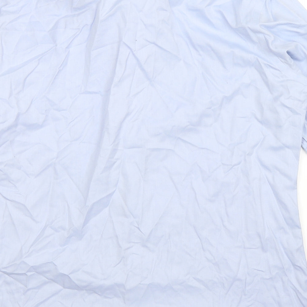 TM Lewin Mens Blue    Dress Shirt Size 16