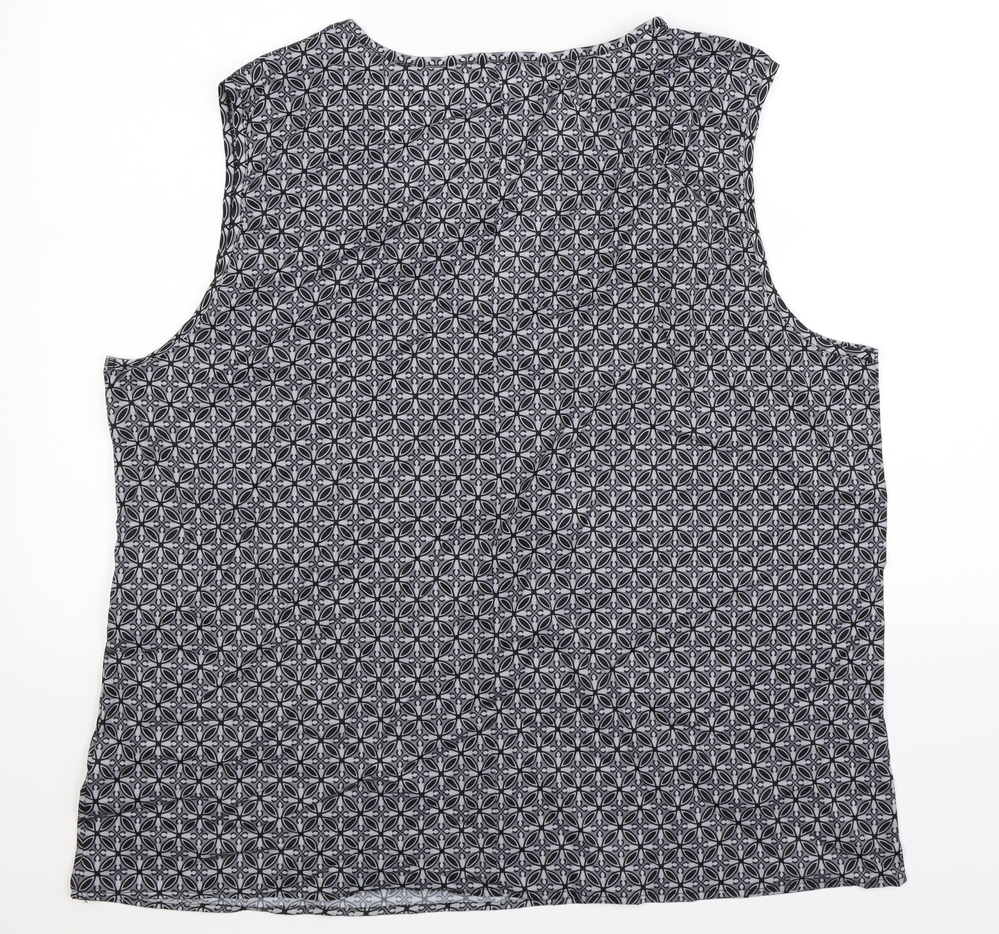 Preworn Womens Multicoloured Geometric  Basic Tank Size 2XL