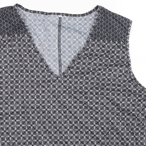 Preworn Womens Multicoloured Geometric  Basic Tank Size 2XL