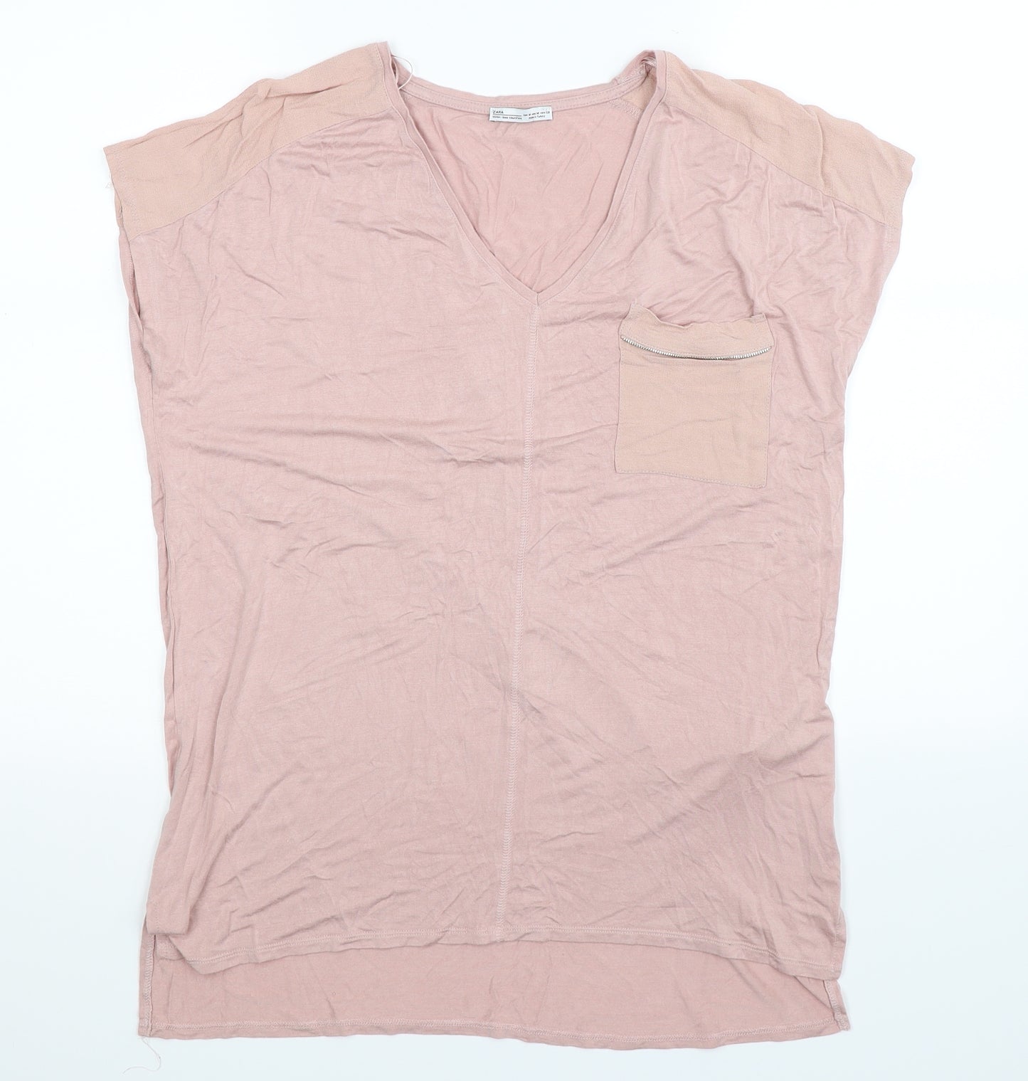 Zara Womens Pink   Basic Tank Size M