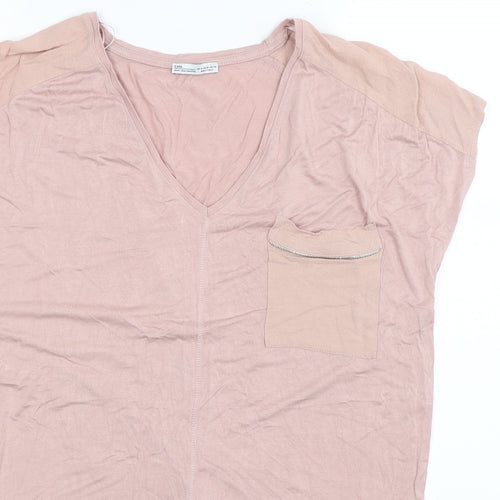 Zara Womens Pink   Basic Tank Size M