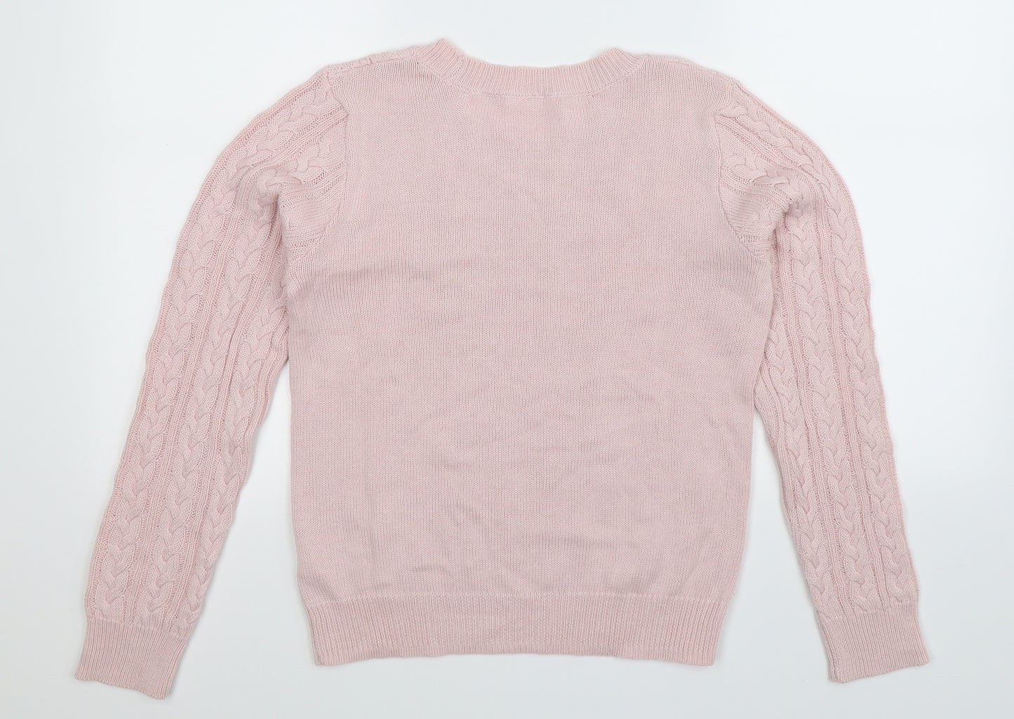 H&M Womens Pink  Knit Pullover Jumper Size S