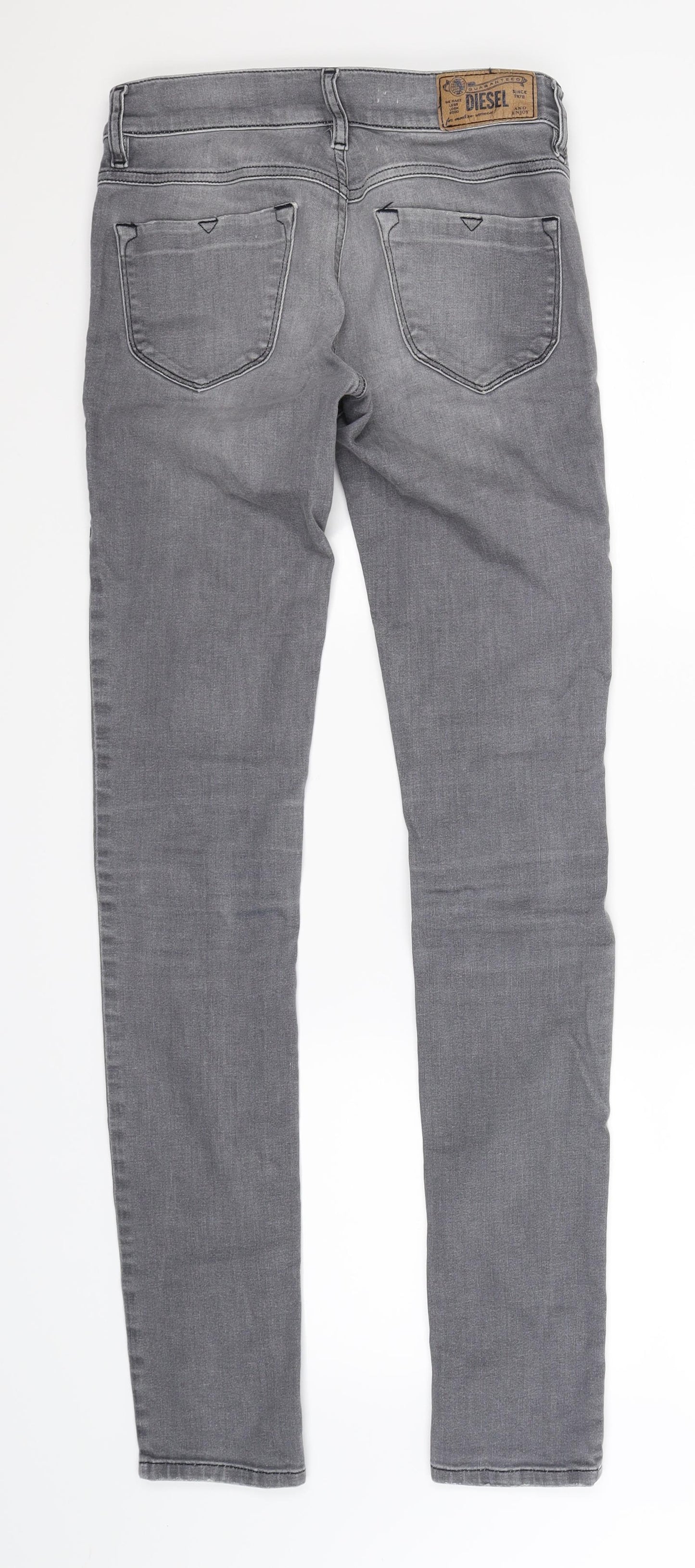 Diesel Womens Grey  Denim Jegging Jeans Size 27 in L33 in