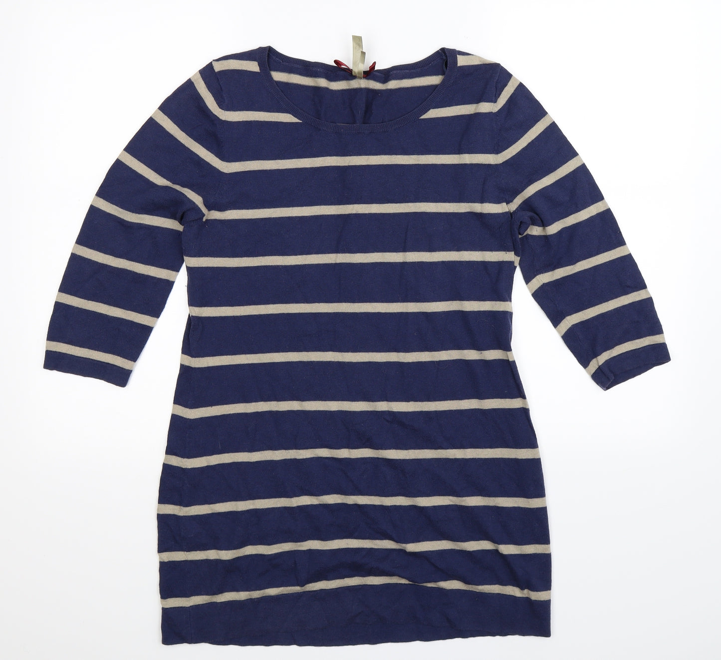 NEXT Womens Blue Striped Knit Pullover Jumper Size 14