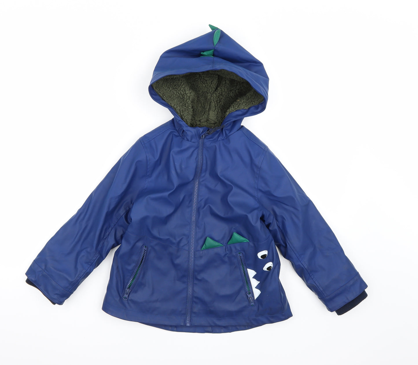 Marks and Spencer Boys Blue   Rain Coat Coat Size 5-6 Years  - Dinosaur