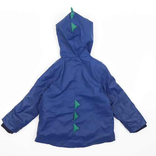 Marks and Spencer Boys Blue   Rain Coat Coat Size 5-6 Years  - Dinosaur