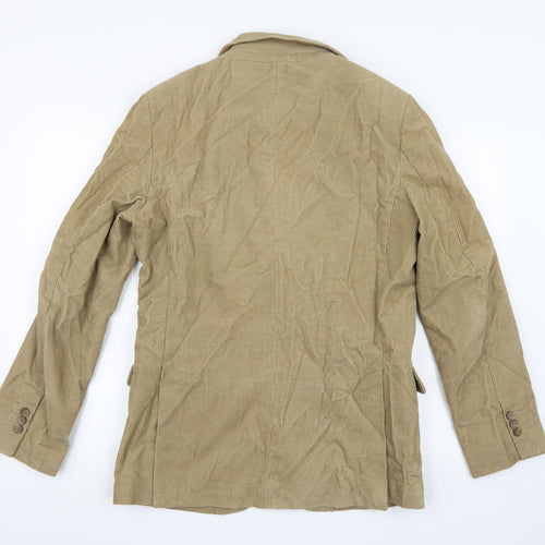 ZARA Man Mens Brown  Corduroy Jacket Blazer Size L