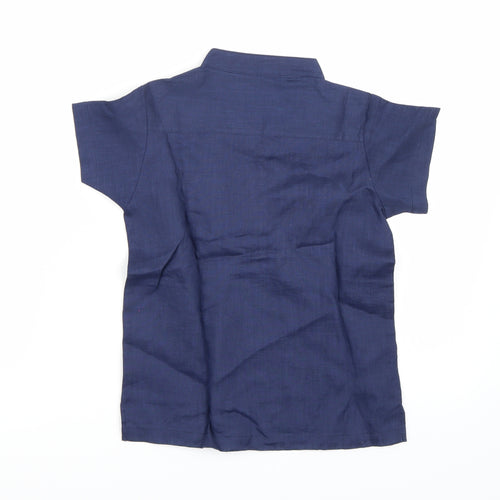 CHOU-CHOU CHIC Boys Blue   Basic Polo Size 6-7 Years