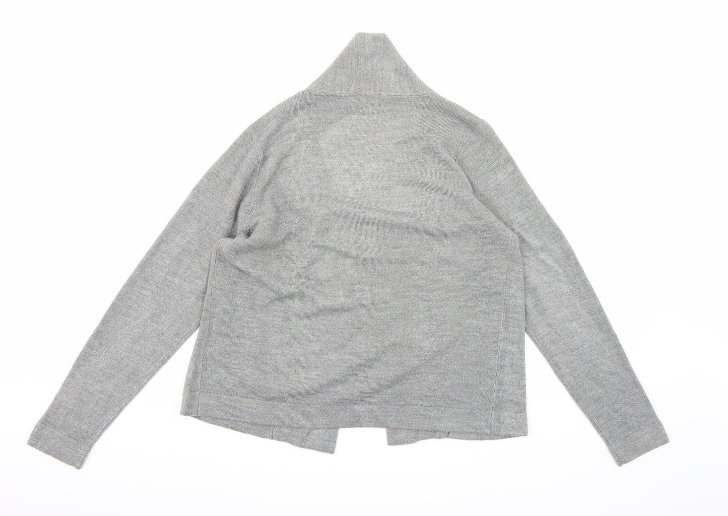 Papaya Womens Grey  Knit Cardigan Jumper Size 12