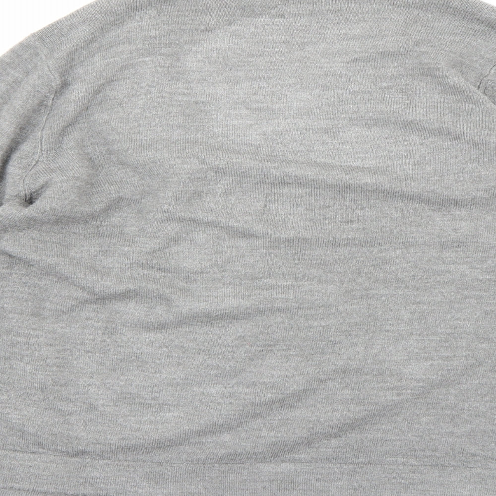 Papaya Womens Grey  Knit Cardigan Jumper Size 12