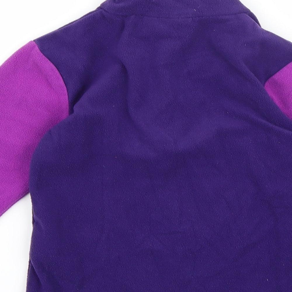 Mountain Warehouse Girls Purple  Fleece Jacket  Size 3-4 Years