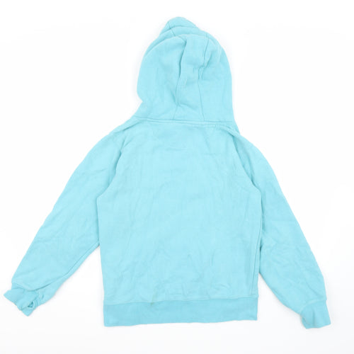 Sheep-Ish Womens Blue  Jersey Pullover Hoodie Size XS