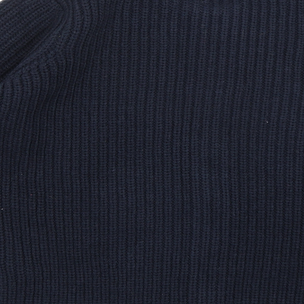 Marks and Spencer Womens Blue  Knit Full Zip Jumper Size 16