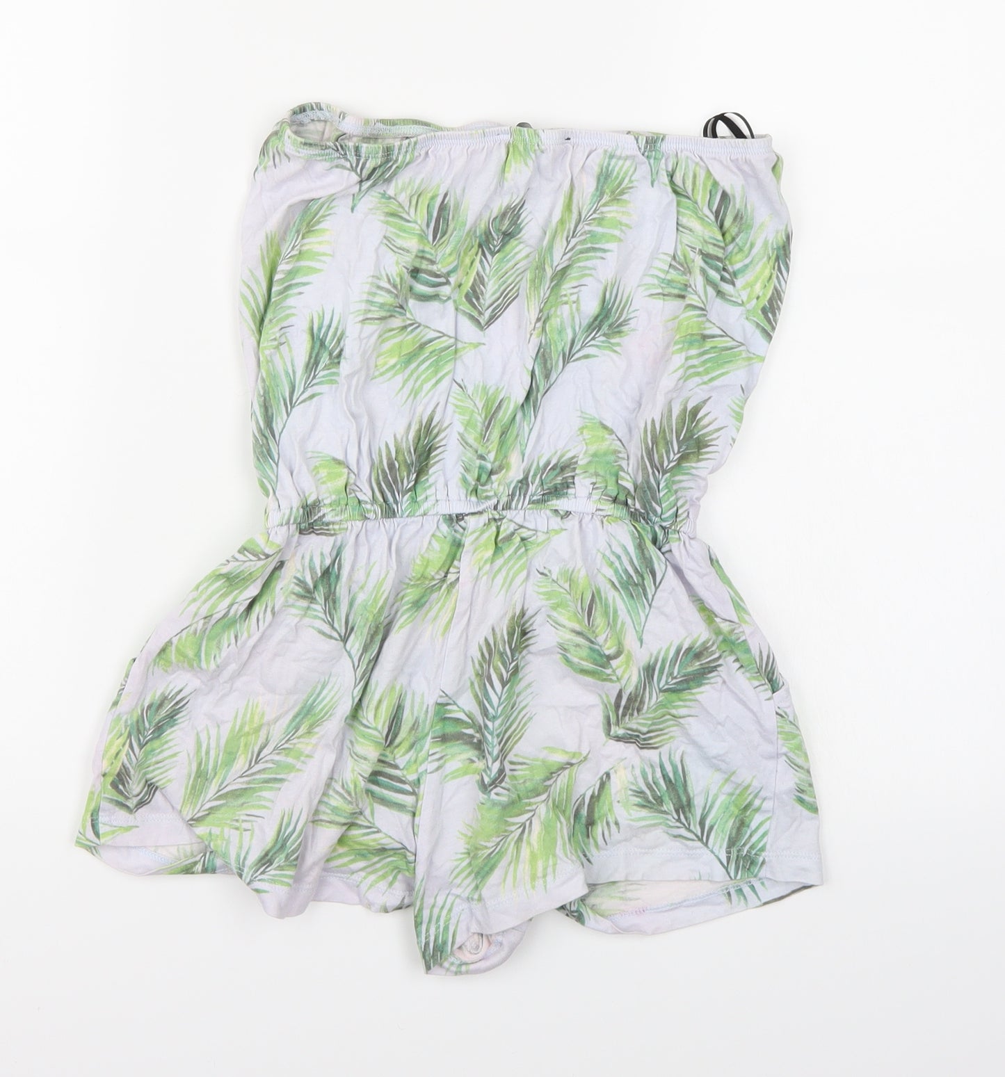 FOREVER 21 Womens Blue Floral  Playsuit One-Piece Size S L3 in
