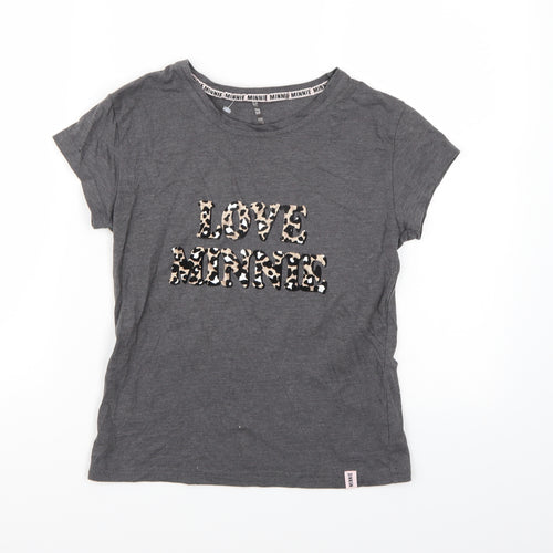 George Womens Grey   Basic T-Shirt Size 4  - Minnie Mouse