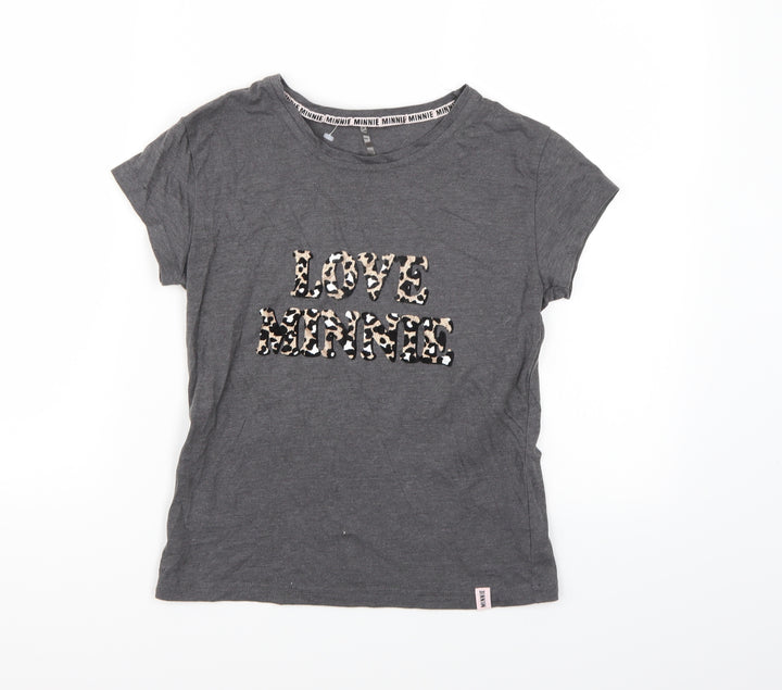 George Womens Grey   Basic T-Shirt Size 4  - Minnie Mouse
