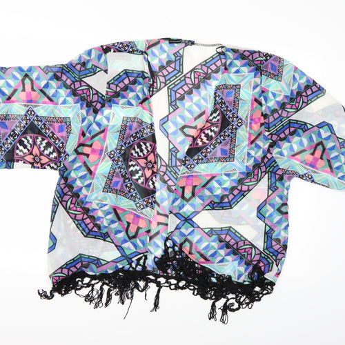 Atmosphere Womens Multicoloured Geometric  Kimono Blouse Size XS