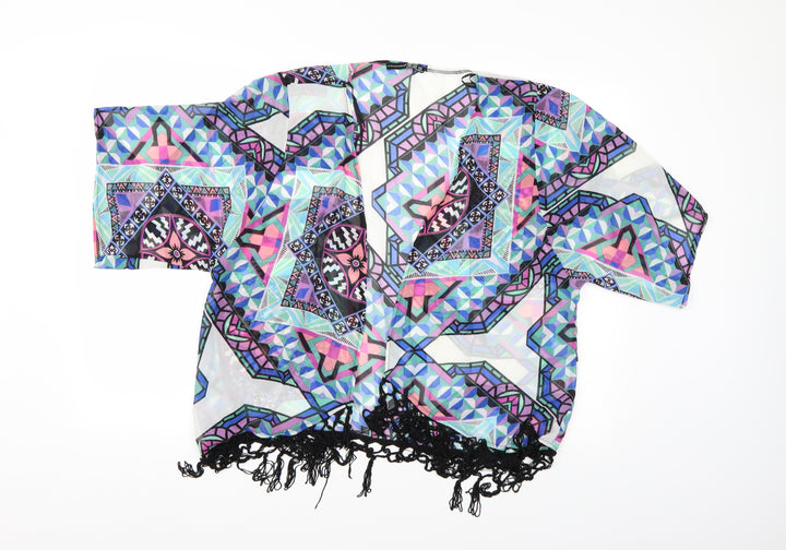 Atmosphere Womens Multicoloured Geometric Kimono Blouse Size XS