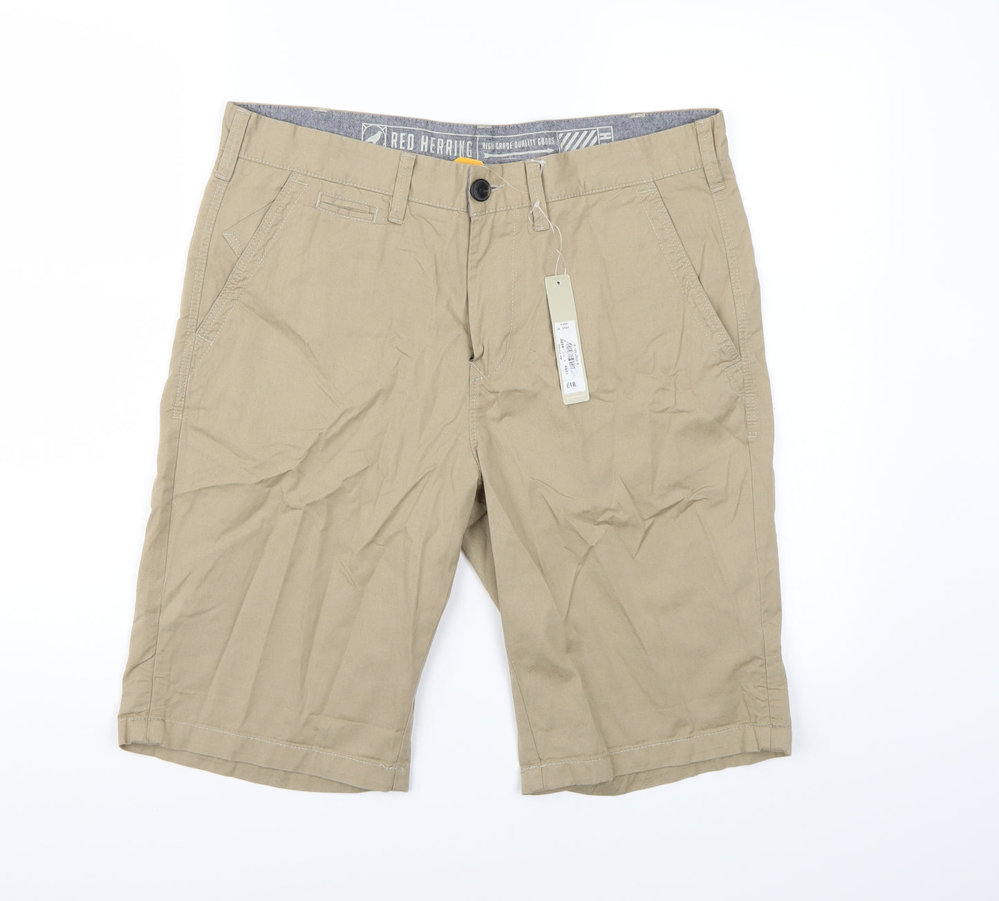 Red Herring Mens Brown   Chino Shorts