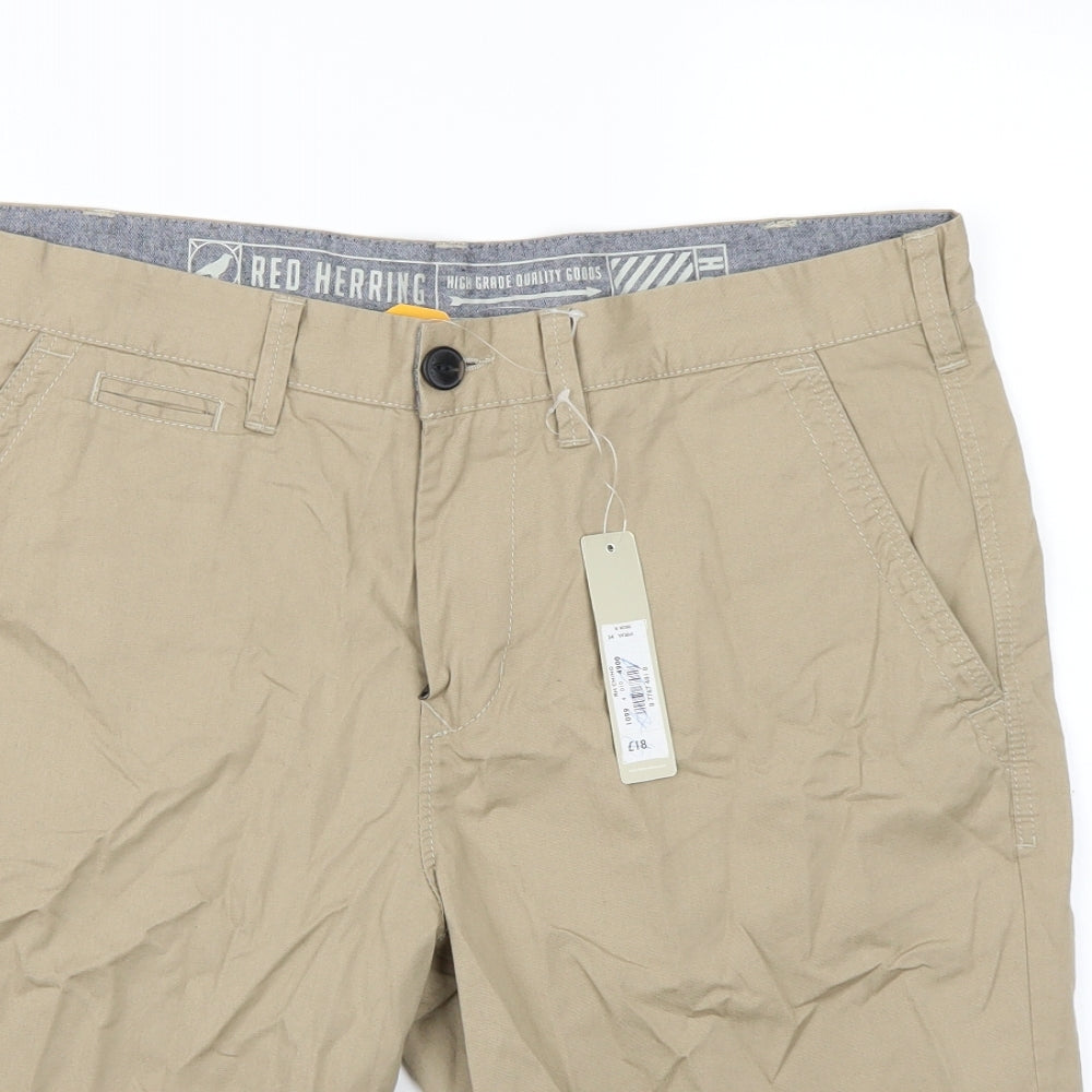 Red Herring Mens Brown   Chino Shorts