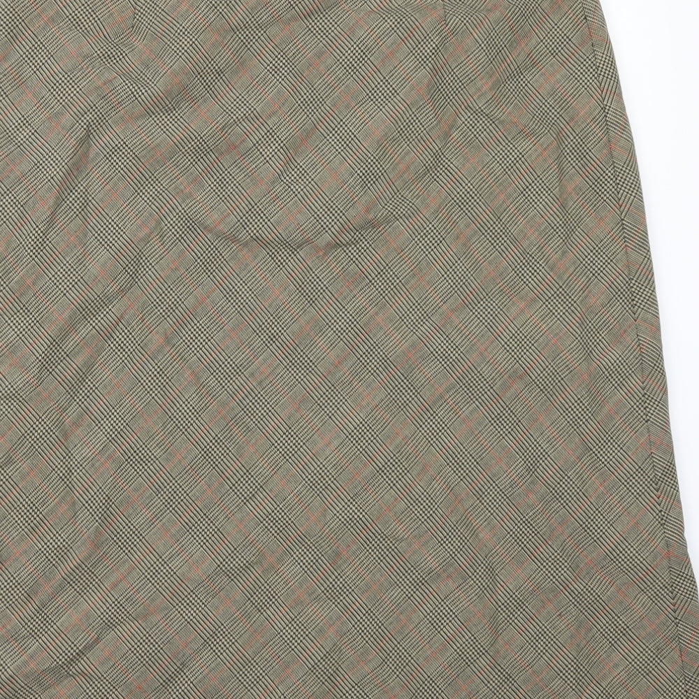 Viyella Womens Brown Check  A-Line Skirt Size 14