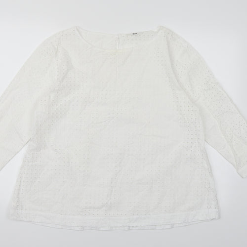 UNI QLO Womens White   Basic  Size L