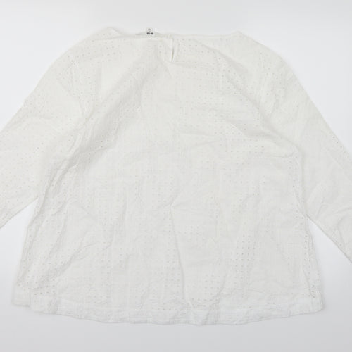 UNI QLO Womens White   Basic  Size L