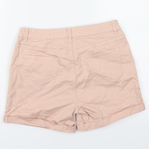 Denim Co. Womens Pink   Chino Shorts Size 12