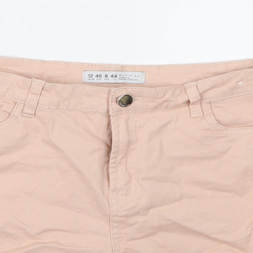 Denim Co. Womens Pink   Chino Shorts Size 12