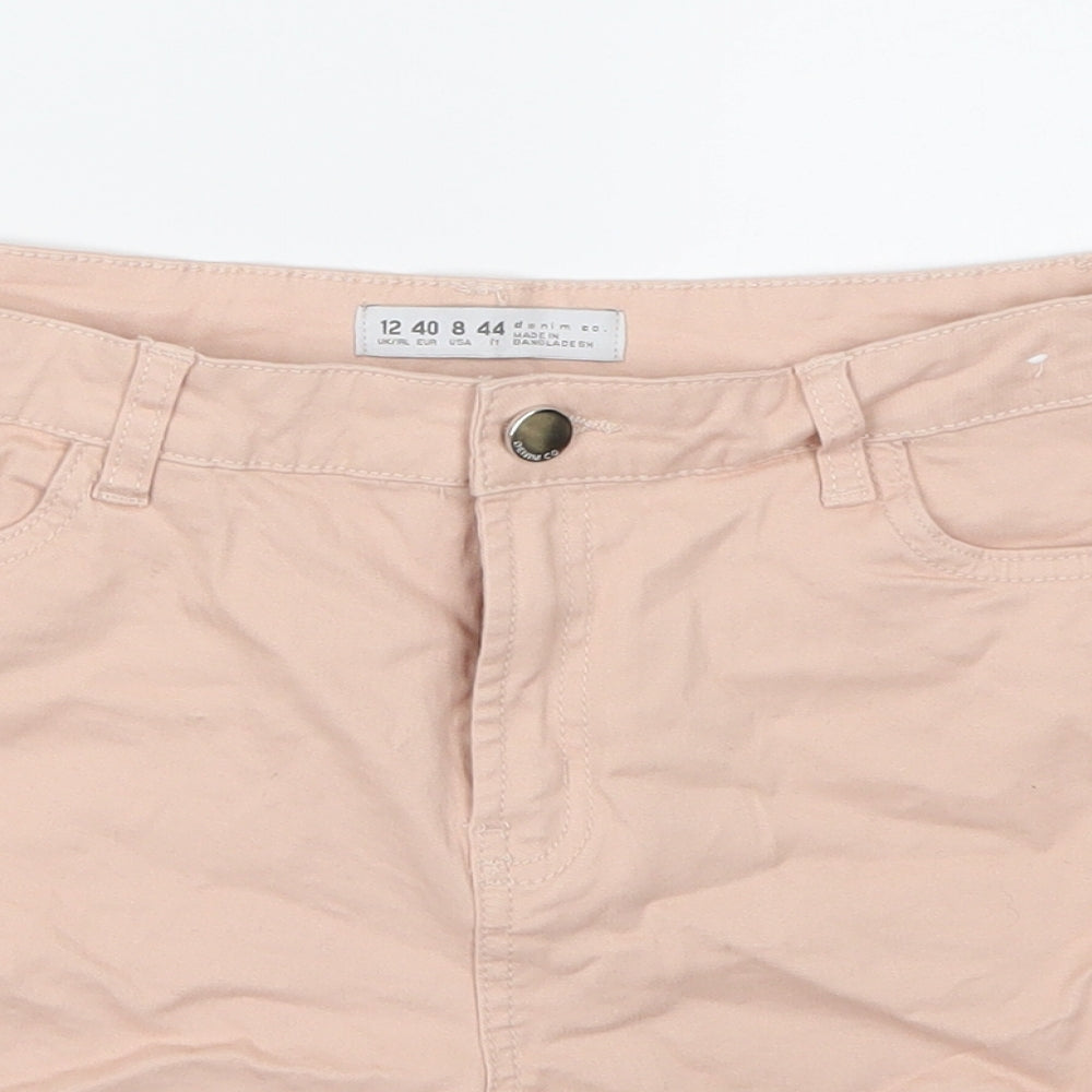 Denim Co. Womens Pink   Chino Shorts Size 12