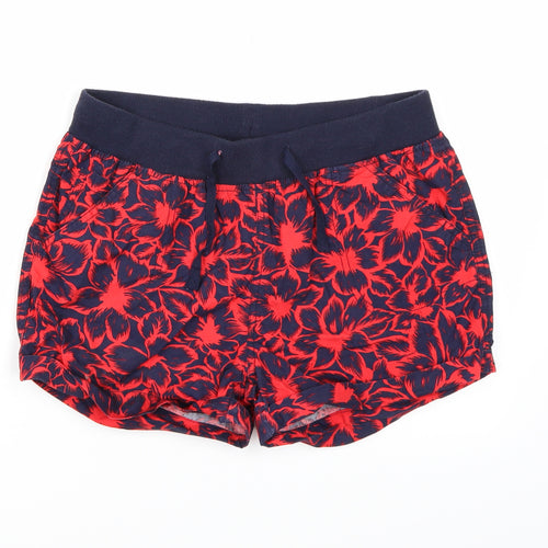 Atmosphere Womens Blue Floral  Sweat Shorts Size 8