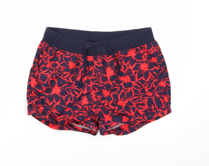 Atmosphere Womens Blue Floral Sweat Shorts Size 8