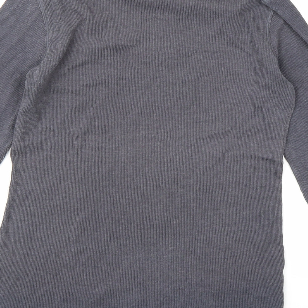 Marks and Spencer Womens Grey   Basic T-Shirt Size 14